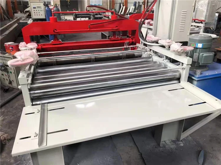 Hydraulic metal coiling straightening leveling cutting machine thin coil decoiler straightener slitting machine