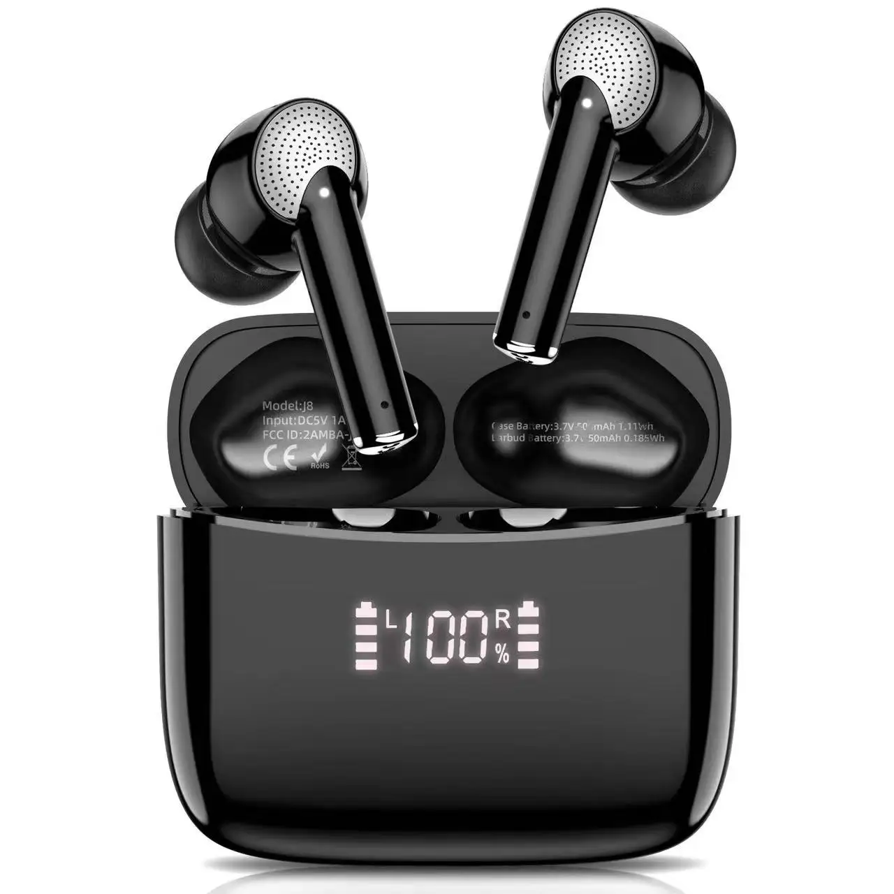 Hot Free Sample Waterproof Sports Mini In Ear Buds BT 5.3 Noise Cancelling Earbuds  Touch J8 Pro True Wireless Stereo Earphone