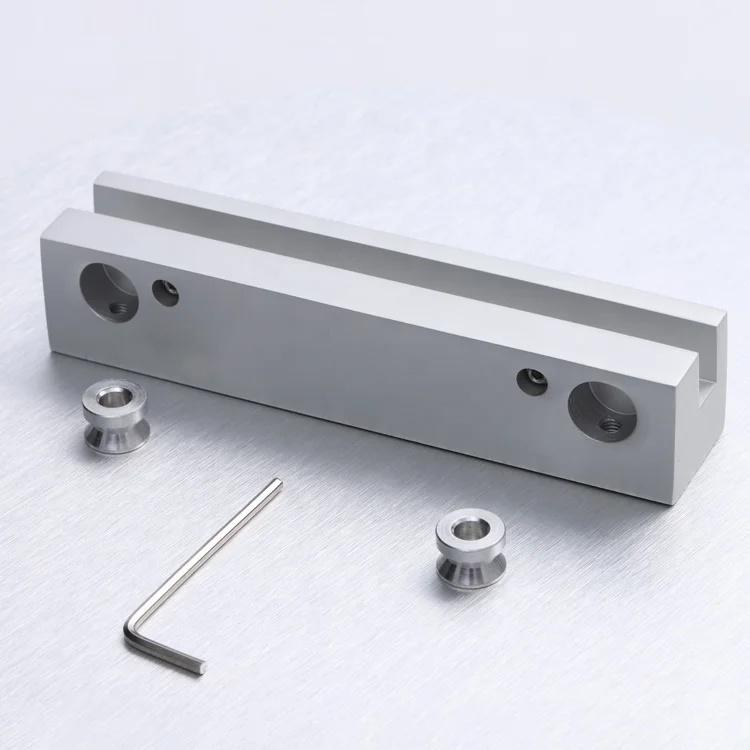 China Factory High Quality Wall Mount Metal Aluminium Satin Finish Glass Accessories Sign Holder with Clamp