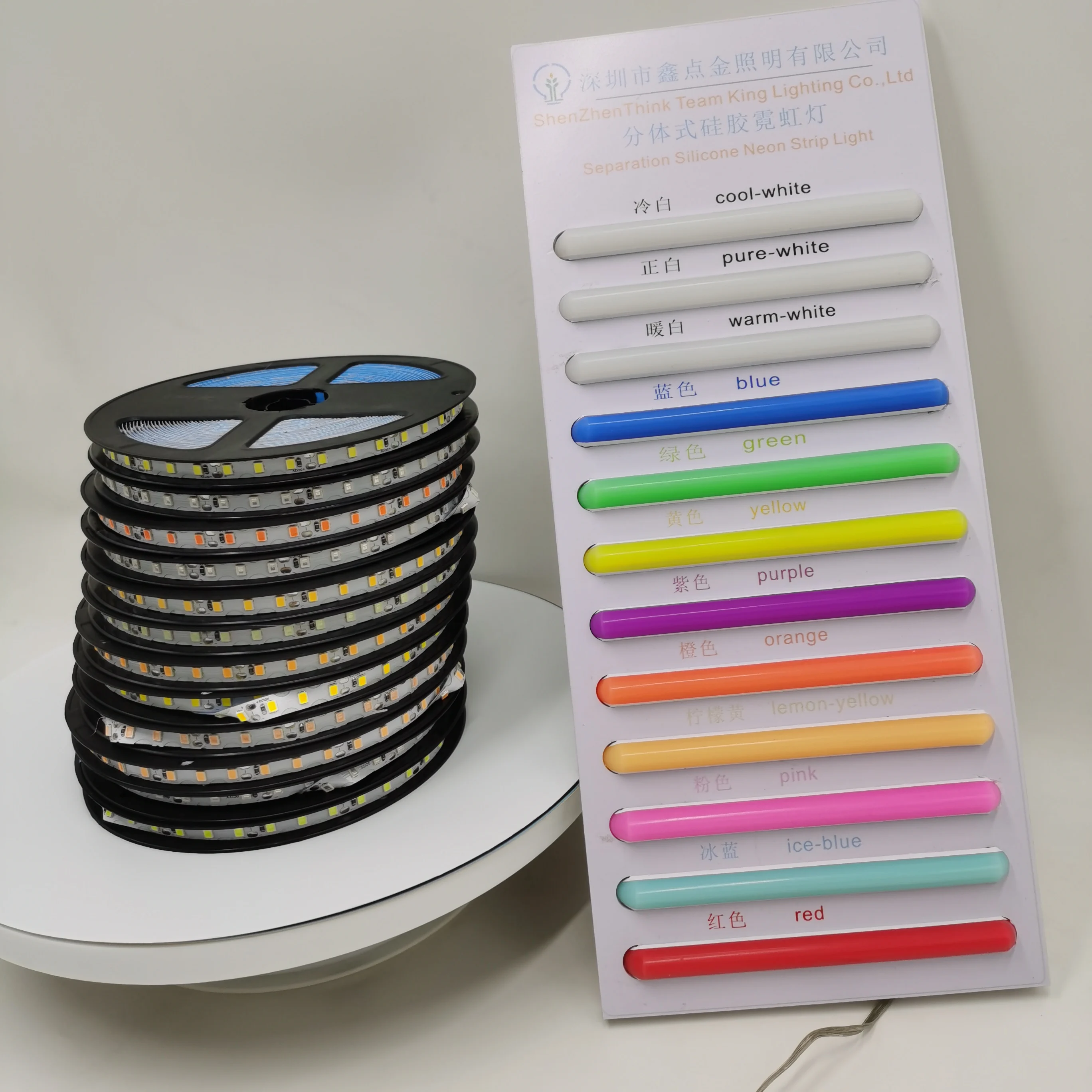 Easy to install 12V waterproof IP43 6mm/8mm/12mm silicone separation neon led for neon signs