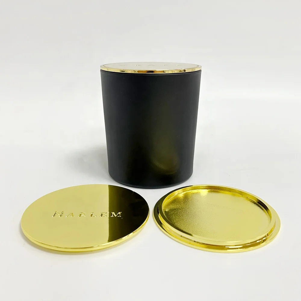 Custom logo Zinc Alloy Candle Lid High Quality Electroplated Metal Scented Candle Decorative Dust Cover