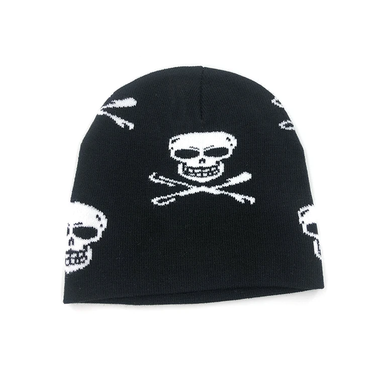 custom printing 100% acrylic winter knitted hats men women designer logo jacquard baby kids beanie hat wholesale skull cap