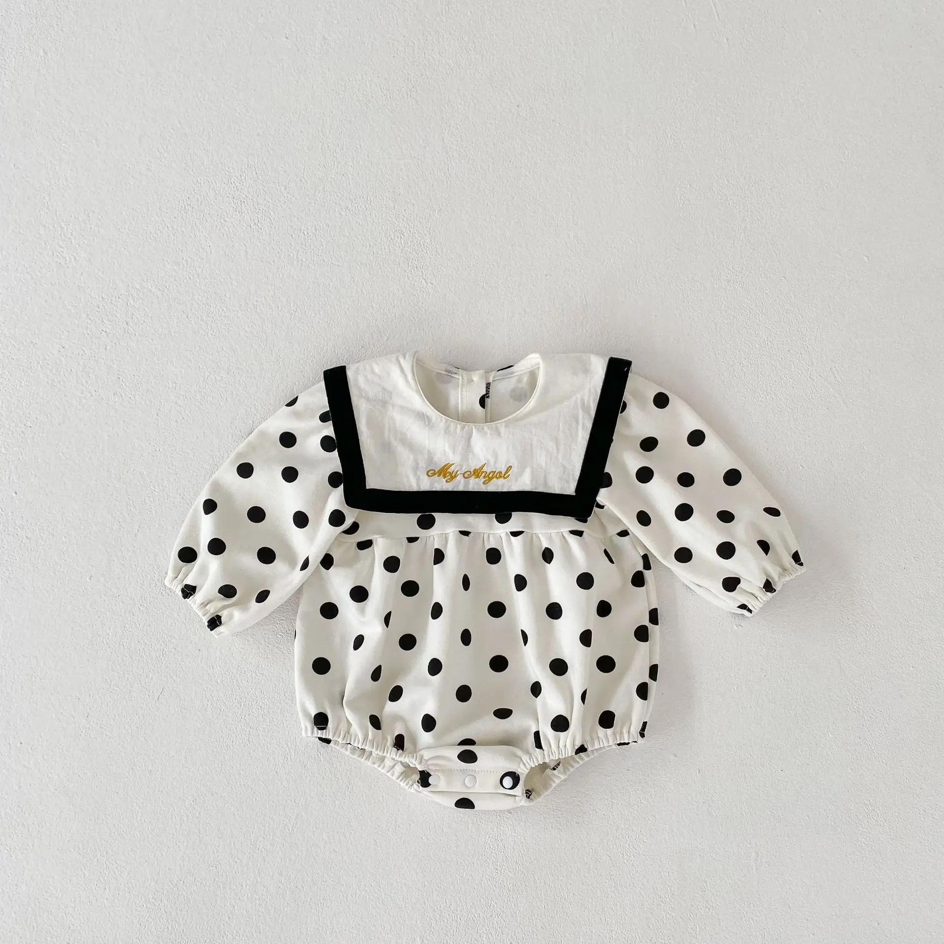Baby Clothes Autumn Style Jumpsuit Baby Cotton Costume with Sailor Collar Long Sleeves Baby Clothing Sets