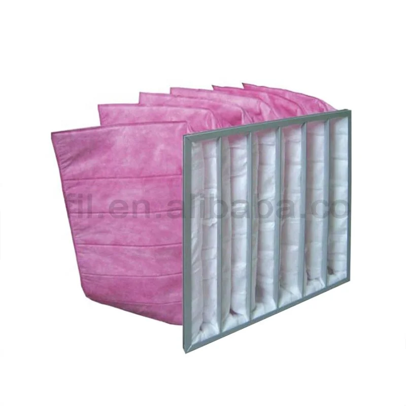HVAC systems pocket air filter bag with efficiency of g4 f5 f6 f7 f8