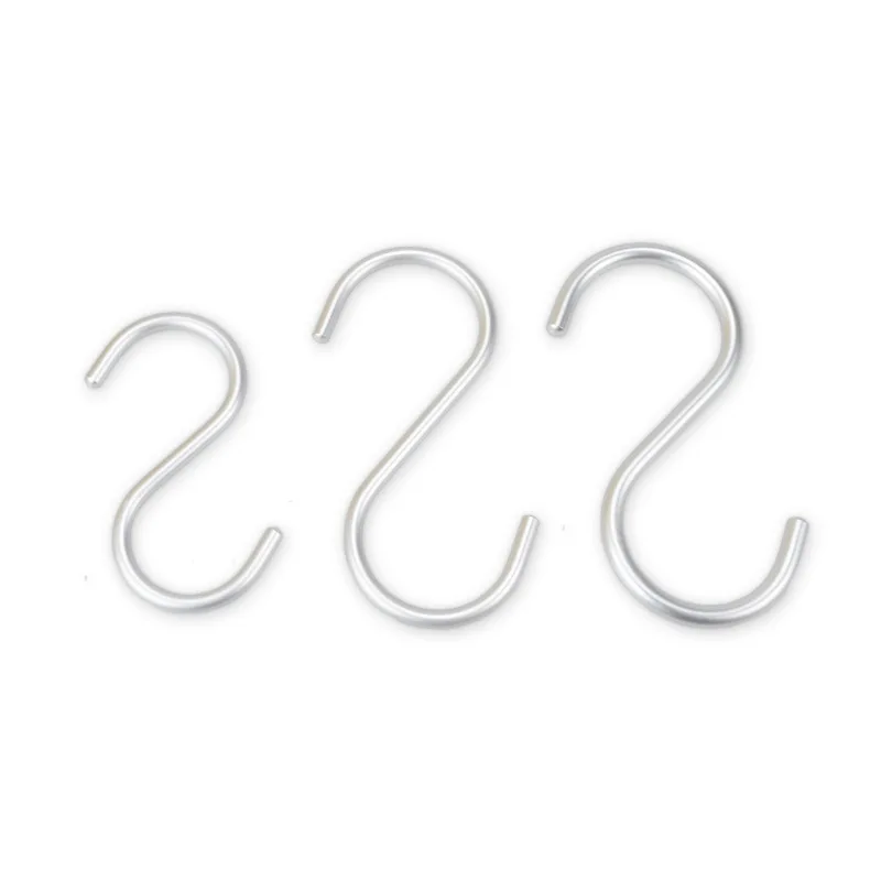 Stainless Steel Hanger S Hooks with Nickel Plating Sliver Metal with Plain Finish