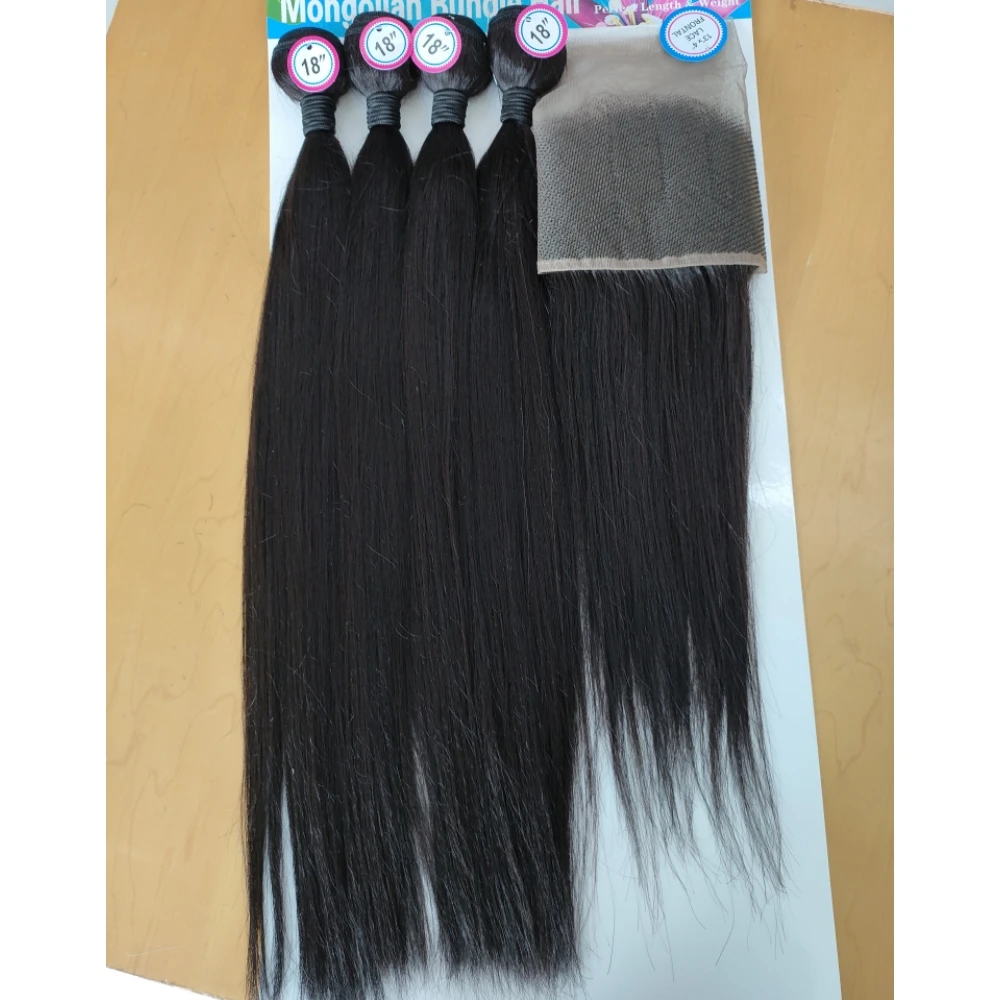 X-TRESS пучки с двойным плетением, 4 х4, с застежкой на шнурках, оптовая продажа, пучки человеческих волос с застежкой для чернокожих женщин