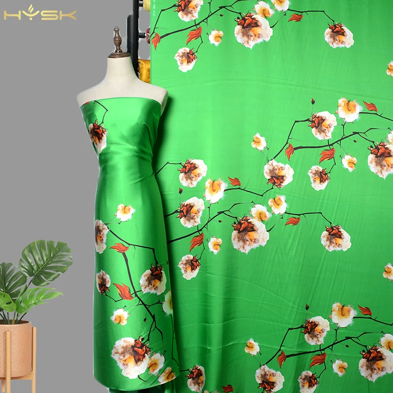 Dubai изготовленный на заказ foulard en soie молочная гладкая шелковая ткань 100% 6A тутового шелкопряда с цветочным принтом в Таиланде