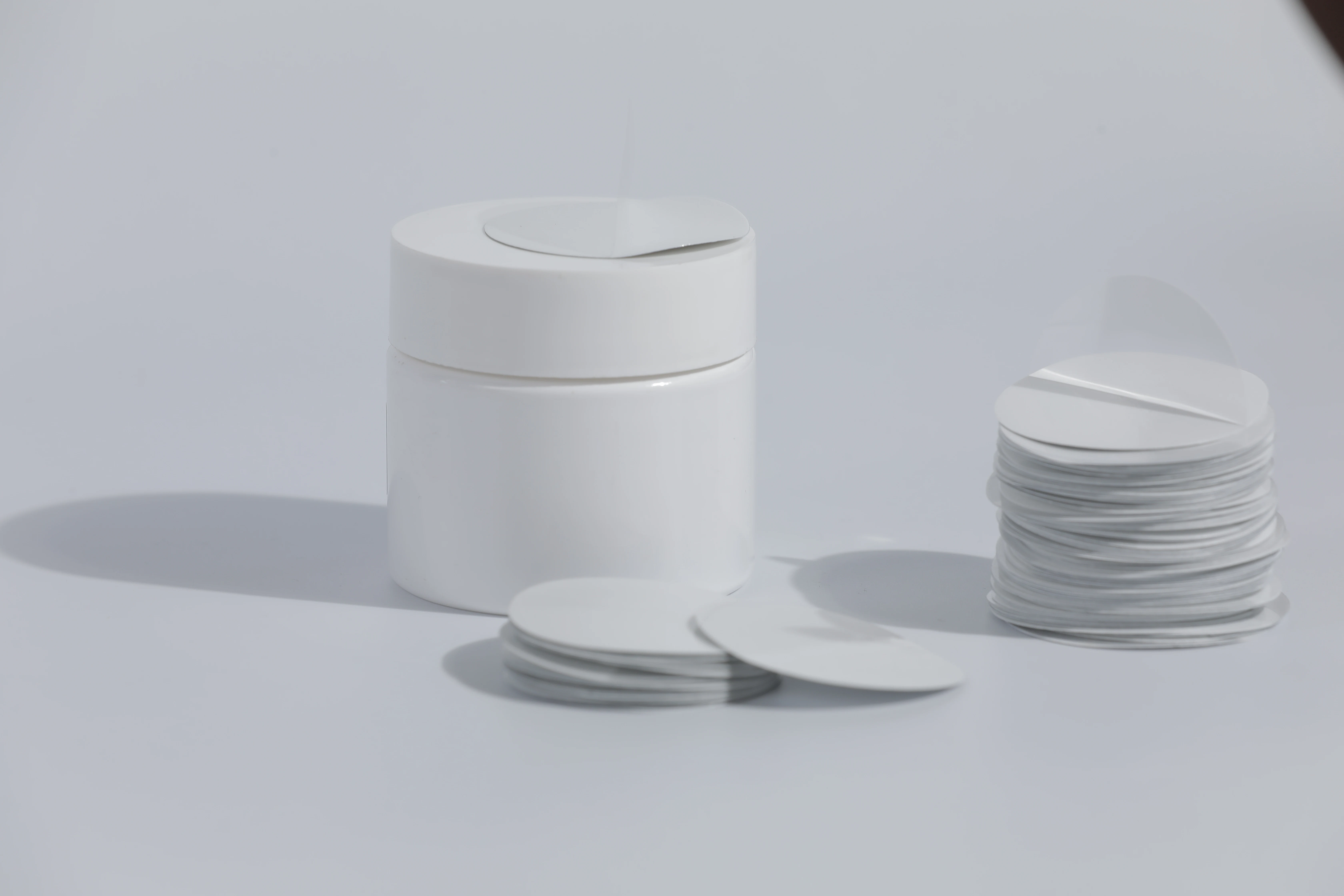 Lift N peel easy cover pull off aluminum induction sealing wad liner for PE/PET/PP/Glass bottle