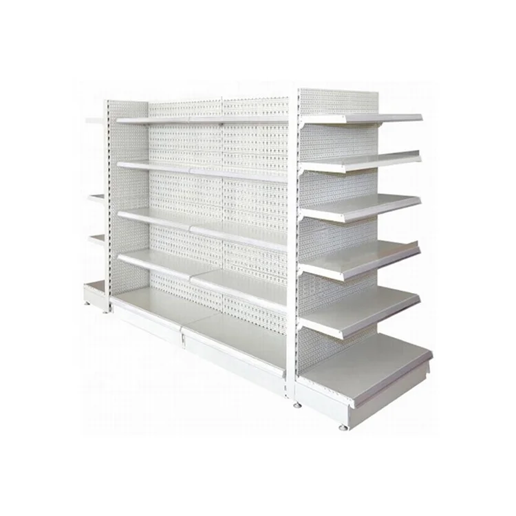 Custom Used Single And Double Side Metal Gondola Supermarket Steel Shelf Gondola Shelving
