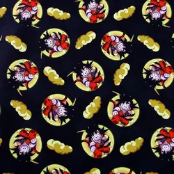 Dragon ball printed cartoon polyester / cotton printed baby fabric