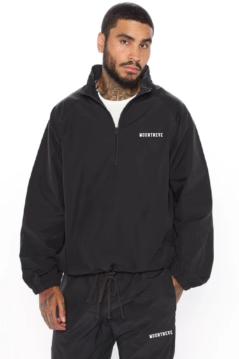 custom logo short nylon shorts workout clothing sports training wear set windbreaker tracksuits for men