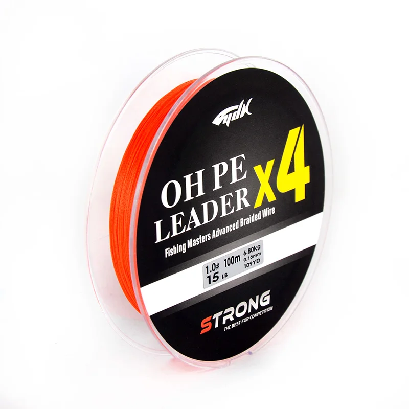 100-meter Lure PE Fishing Line, 4-strand main line. It is a braided line that is anti-bite and designed for sea fishing