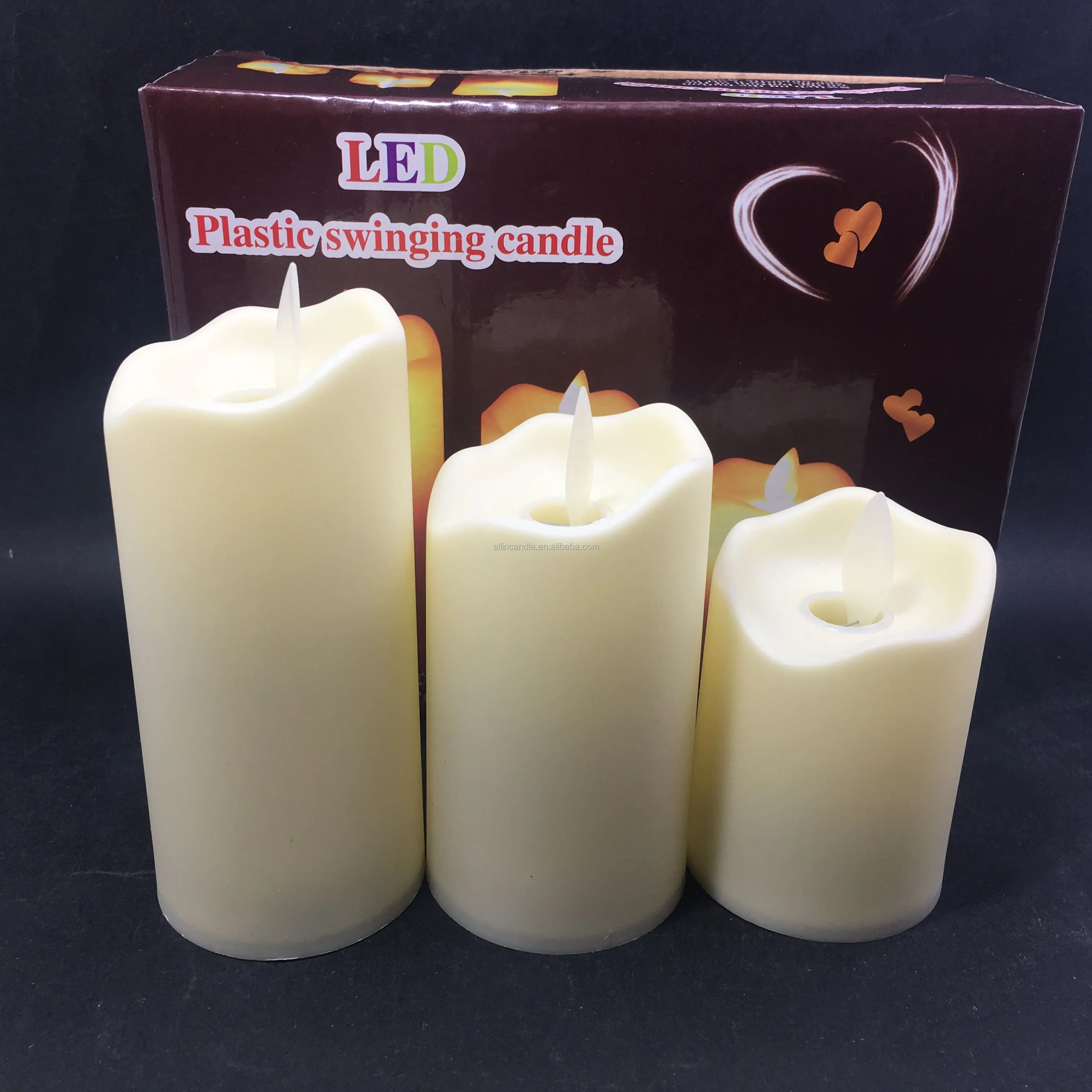 Dancing Flame Battery Operated Flickering Electric Flameless LED votive Pillar Candles
