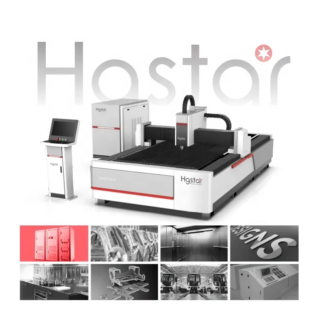 HGSTAR Local After-sales 1000W Metal CNC Fiber Laser Cutting Machine Laser Cutter For Treadmill Medical Bed