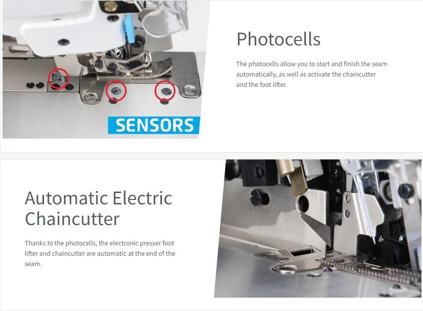 New JACK JK-798TE Computerized Direct Drive Motor Edge Cutter Top Feed Overlock Sewing Machine for Underwear