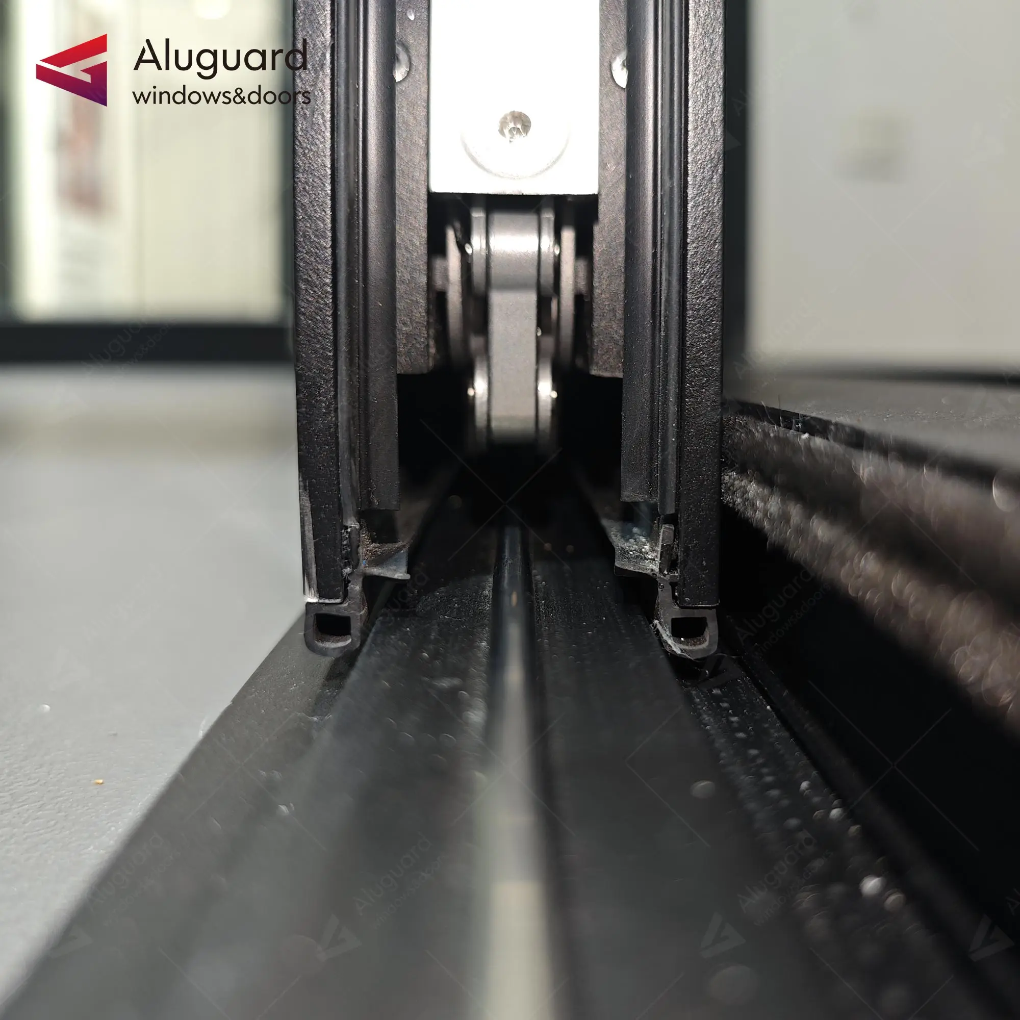 Modern design arch aluminum sliding door  American standard accessories door New design  slide door with hanging profile