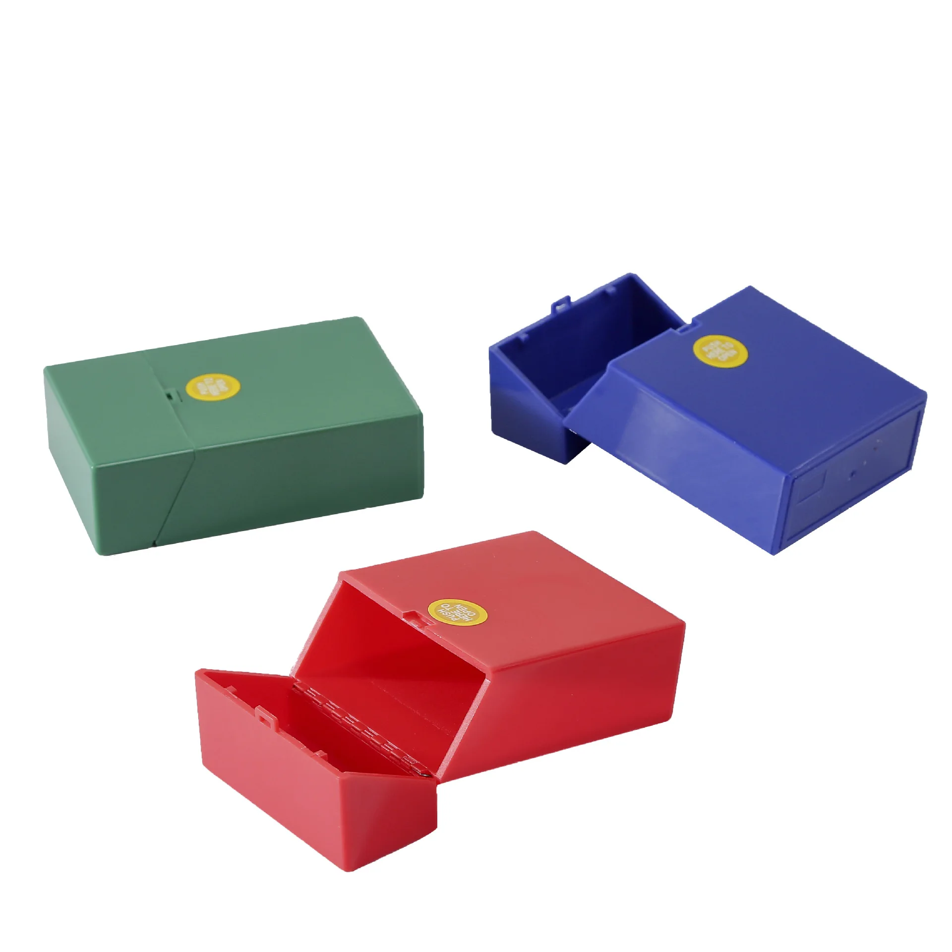 Free Sample Cheaper Price  High Quality Cheaper Colorful Customized Logo 20pcs Cigarette Cases Airtight Plastic Cigarette Case