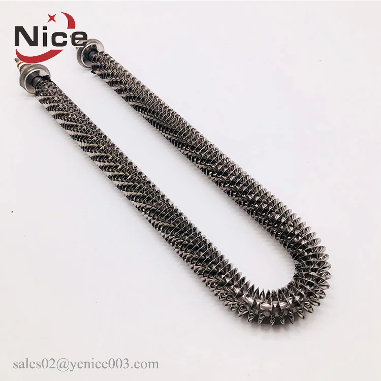 240V 2.5KW ребристый трубчатый нагреватель для термоусадочный туннель