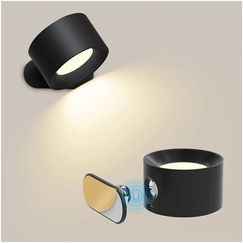 Rechargeable Hallway Wireless Wall Lamp Magnetic Motion Sensor Night Light With Adhesive Puck Step Stair Aisle Corridor Lights