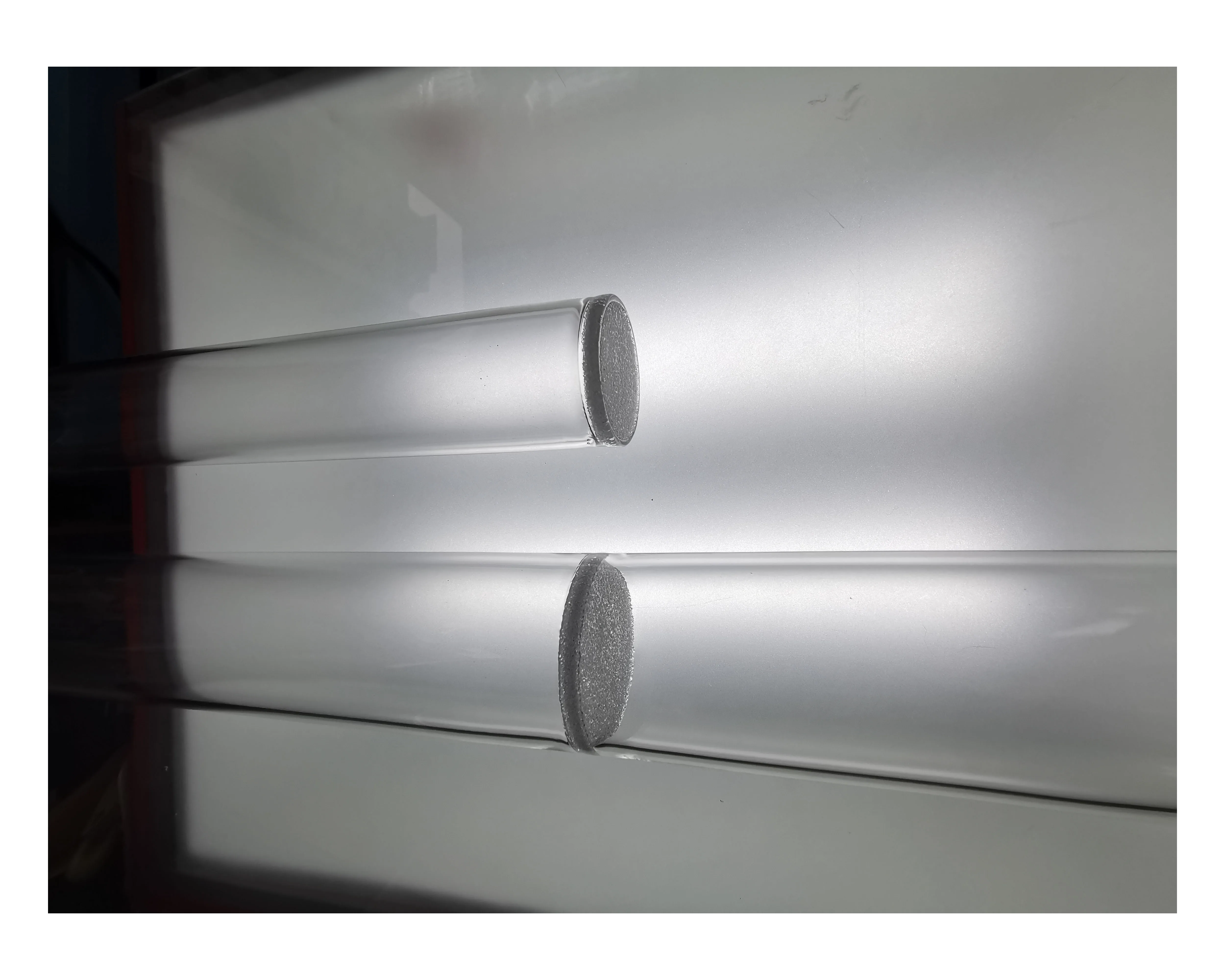 Customization High temperature resistant Quartz Ground joints Stirring Quartz sand core plates Graphene chemical reactor