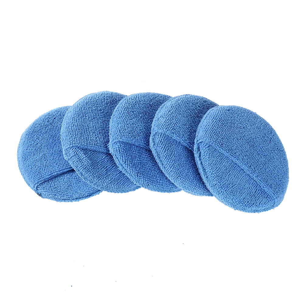 
AutoCare Microfiber Wax Applicator, Ultra-soft Microfiber Wax Applicator Pads with Finger Pocket Wax Applicator for Cars 