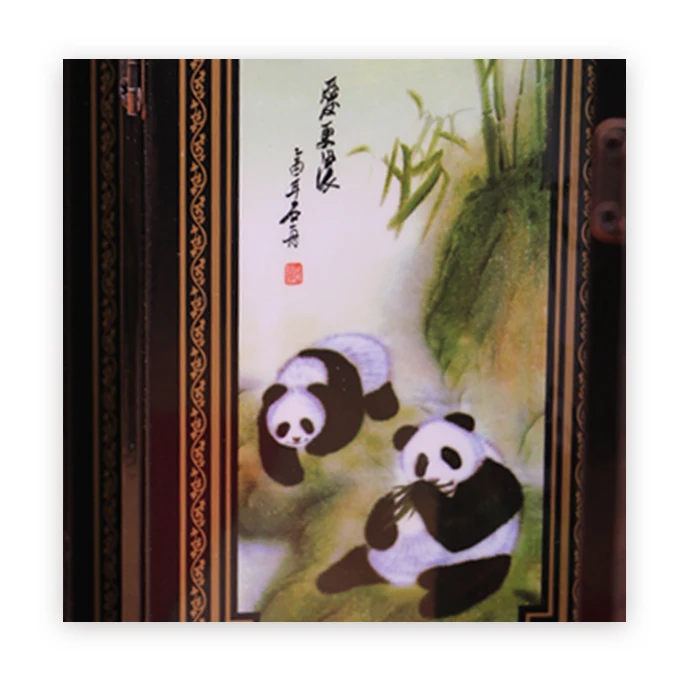 Китайское классическое украшение экрана, узор гигантской панды, китайские народные поделки, костюм