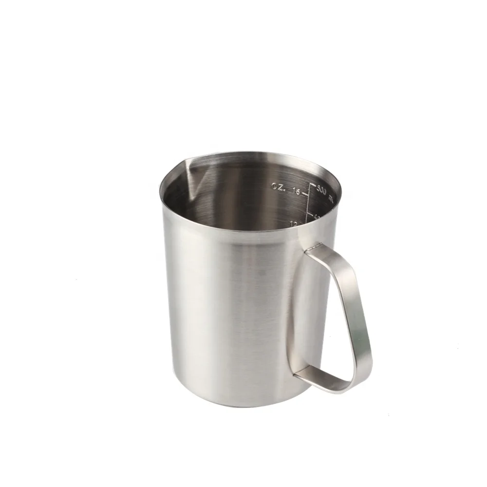 2000ML With Marking And Handle Stainless Steel Measuring Cup Milk Pitcher