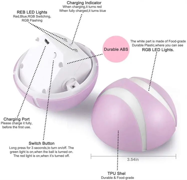 Dog toys pet accessories remote control automatic rolling interactive teasing cat toys interactive ball