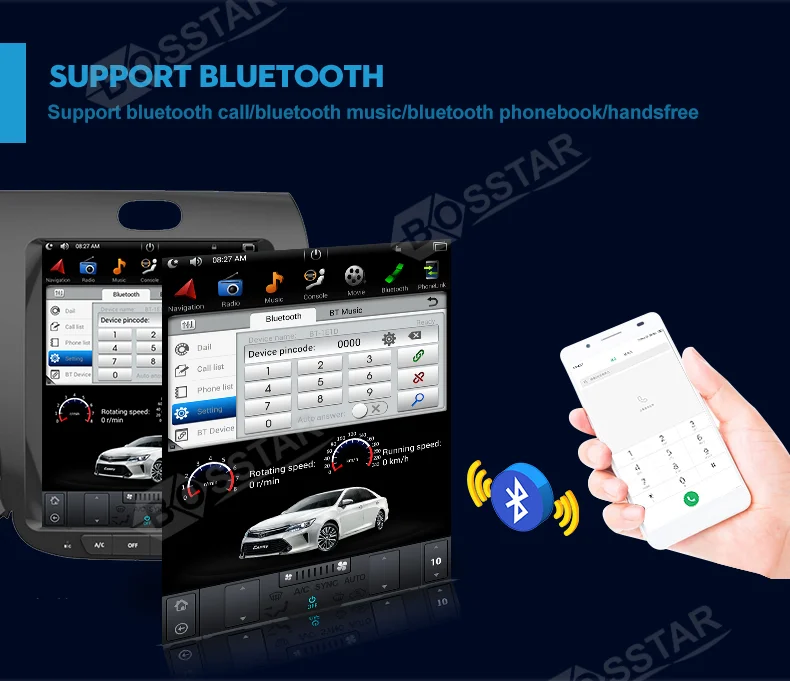 Car android radio tesla style for Kia CERATO K3 FORTE 2013 support wifi bt gps player