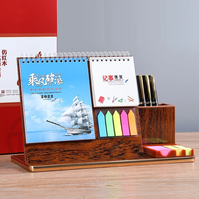 Good Quality Factory Directly Popular Diy Stand Customized Wooden Desk Calendar With Cheap Price