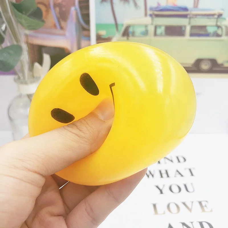 Пользовательские печати emoji смайлик уход за кожей лица мягкие мягкими squeeze стресс рельеф мяч для детей и взрослых