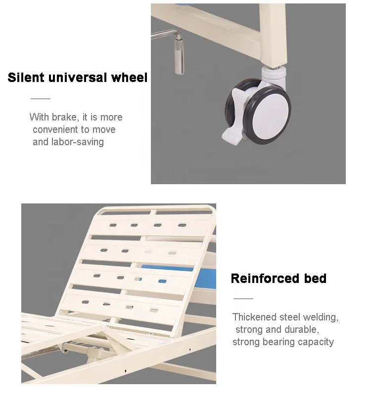 Multifunctional Hospital Adjustable Nursing Bed Removable Patient Medical Bed