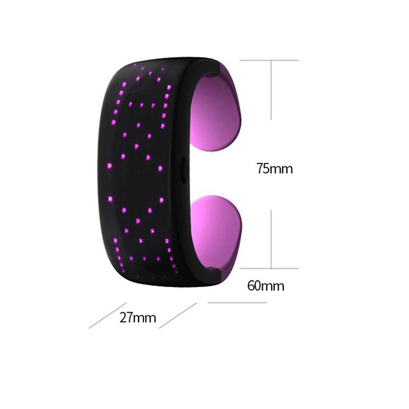 LED Slap Bracelet with Display Screen for Running, Cycling, Walking, Jogging, Party, Bar event party