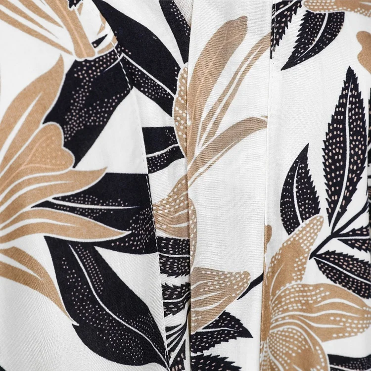 
Wholesale One Size Tropical Summer Women Clothing Soft Rayon Floral Printed Women Kimono 