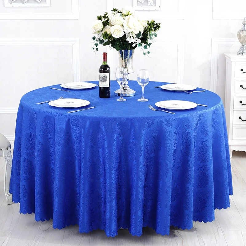 Party Tablecloth Elegant Design Wedding and Hotel Polyester Round Table Cloth Tablecloth