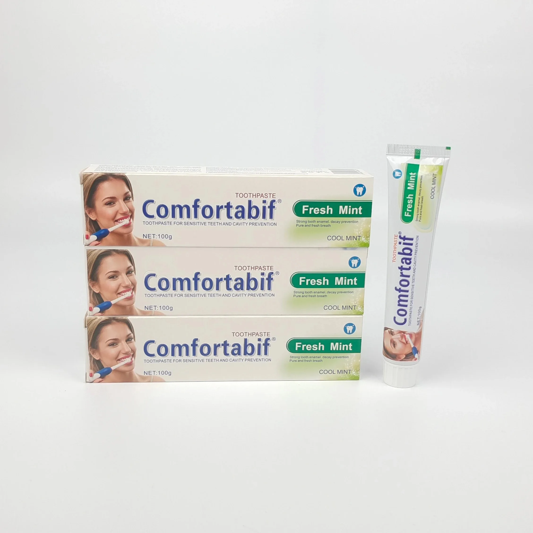 Comfortabif Oem Odm Charcoal Whitening Toothpaste Dental Organic Repair And Protect Whitening Toothpaste