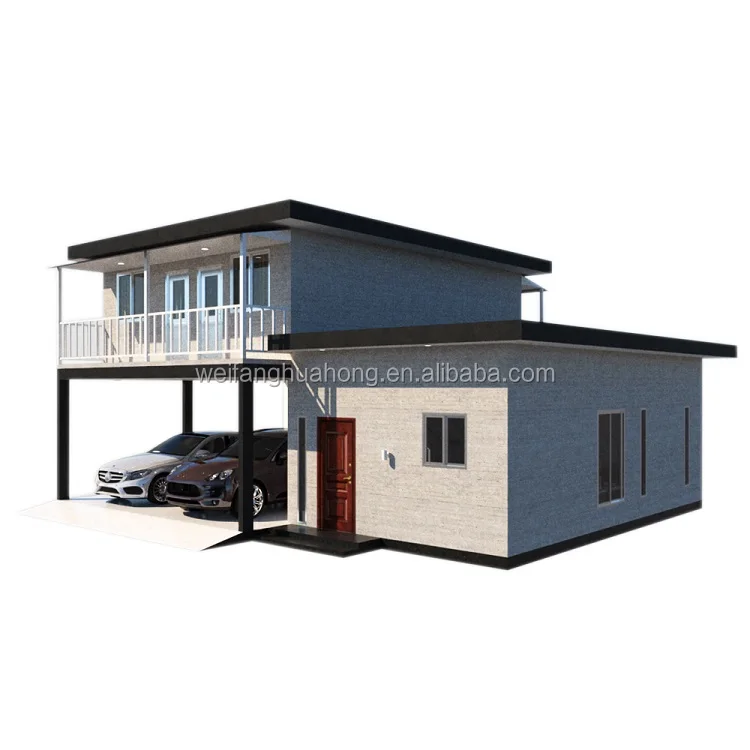 2020 UPS new tech quick build 2 layer low cost houses project Japanese prefabricated concrete modular homes