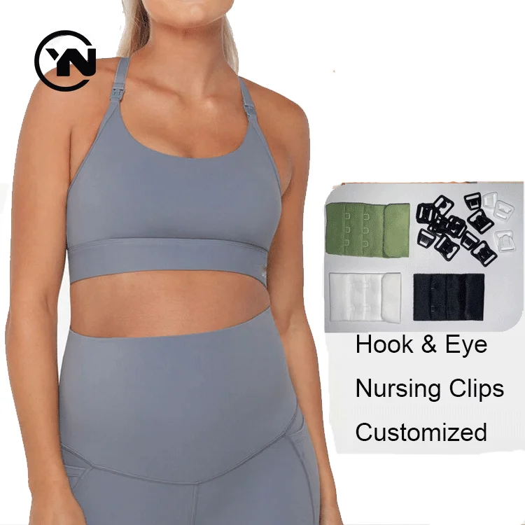 Custom Breastfeeding Maternity Nursing Bras Remove Padding Plus Size Nursing Sports Bra