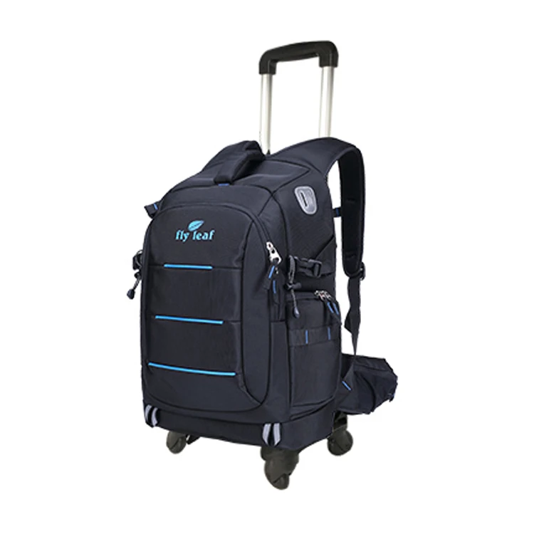 
New design style camera backpack bag with wheel carry on trolley wheel for backpack wheel attachment 
