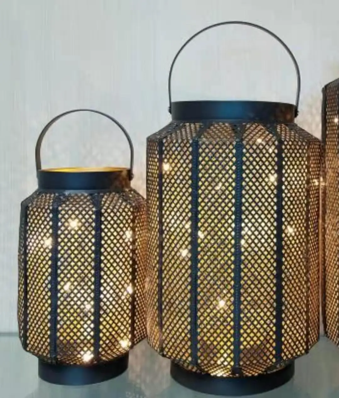 
Best selling solar metal lantern wonderful gift for friends with colorful led light 