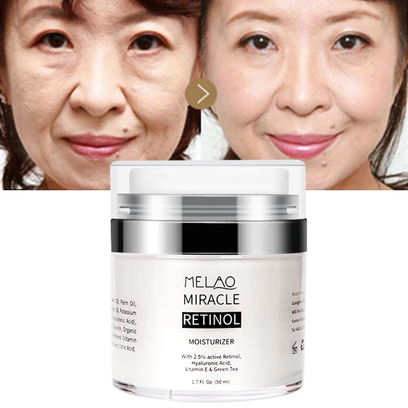 Wholesale Organic Facial Skin Care Revitalizer Moisturizer Face Lift Cream Hyaluronic Acid Anti Aging Retinol Face Cream