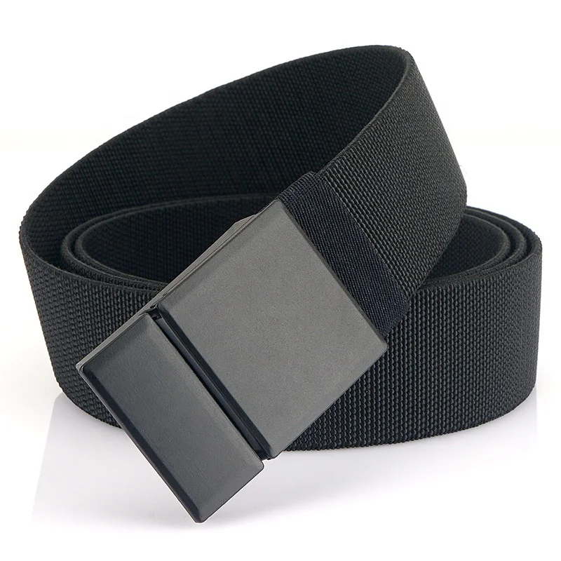 Outdoor Riding Hiking High Elastic Canvas Tactical Belt For Men