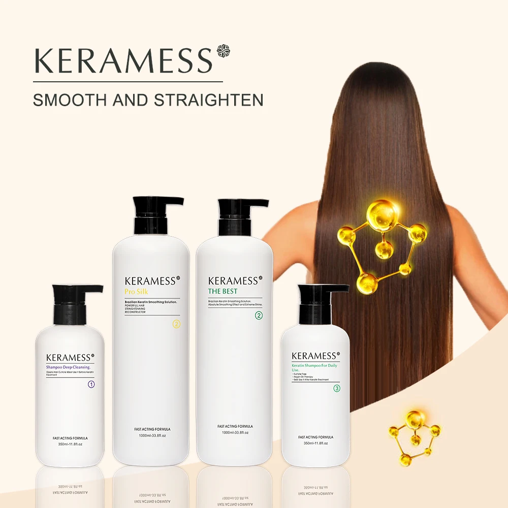 KeraMess Popular Keratin Professional Result Straightens Smooth Instantly Brazilian Keratin Blowout Hair Treatment THE BEST Type