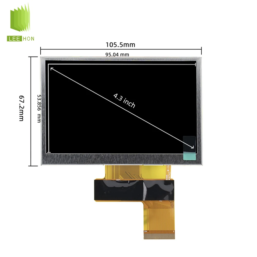 Kyocera RGB Interface 4.3' Field Work Handheld Terminal LCD Panel 480x272 LCD Screen 4.3 Inch LCD Module With 100K hours