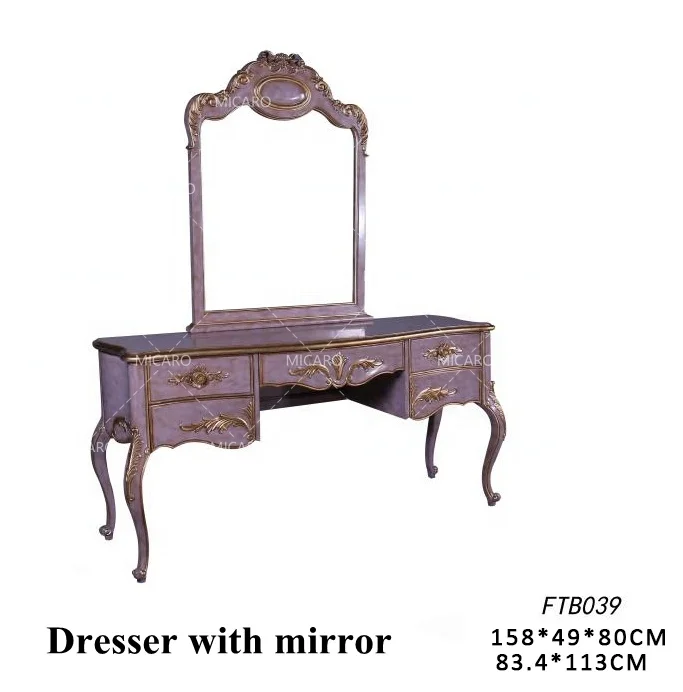 Rococo, классический стиль, цельная древесина, ручная резьба, принцесса, детская спальня, набор мебели