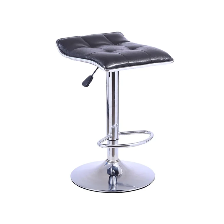 Top Grade Modern Pu Seat Adjustable High Metal Bar Stool for Kitchen Accept Customize Color