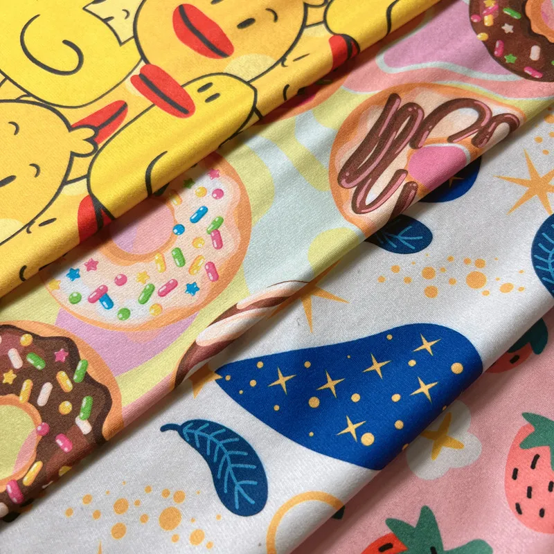 Manufacturer On Sale DBP Baby Dress Custom  Double Brushed Poly Printed Fabric