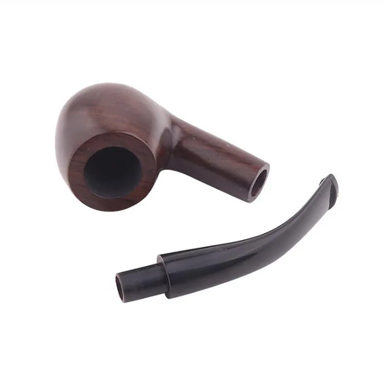 Lower Price Wholesale Tobacco Pipe Handmade Ebony Wood Pipes Smoking With Accessories Mini Tobacco Pipe
