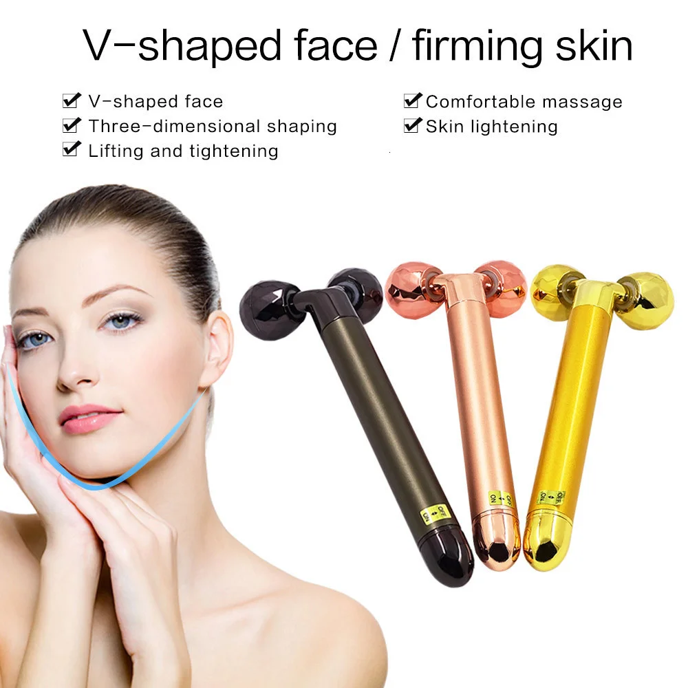 2022 Mismon Mini Microcurrent Face Roller Massage Facial Lifting Machine Slim Beauty Device