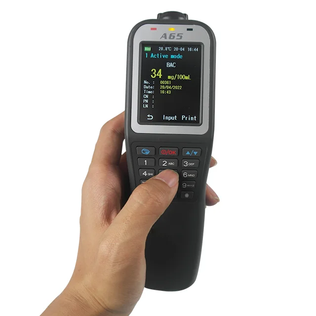 High Quality Breath Alcohol Tester Wireless Printable Data Alcohol Tester Breathalyzer